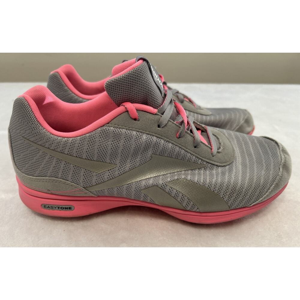 Reebok Women’s Shoes Size 10 Gray Pink Easytone Running Athletic Toning Comfort